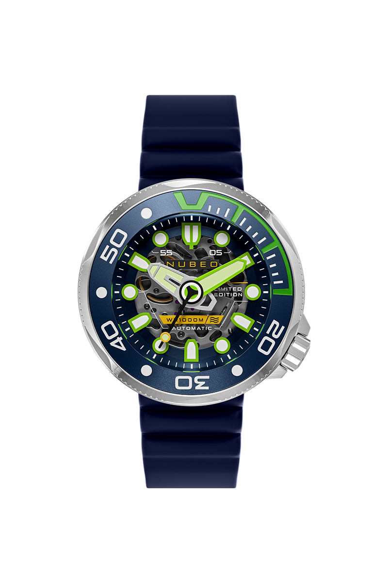 Ventana Skeleton Automatic Limited Edition Blue / Silicone | Blue Dial
