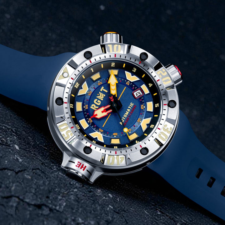 Depth Charge Automatic Blue  / Silicone | Blue Dial