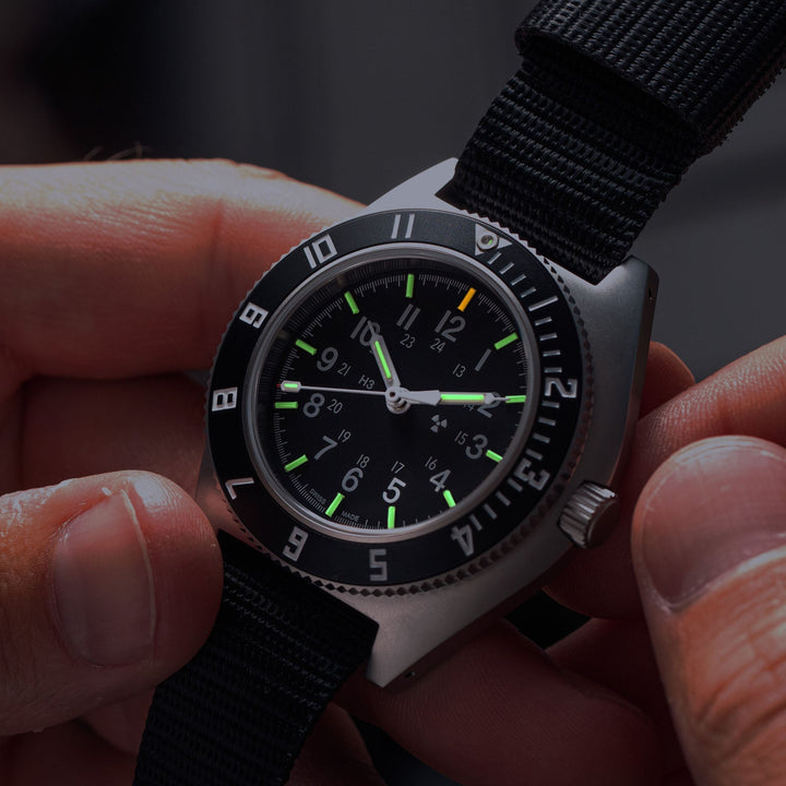SSNAV Automatic Sterile SSNAV Auto Sterile-Nylon Extra Long | Black Dial