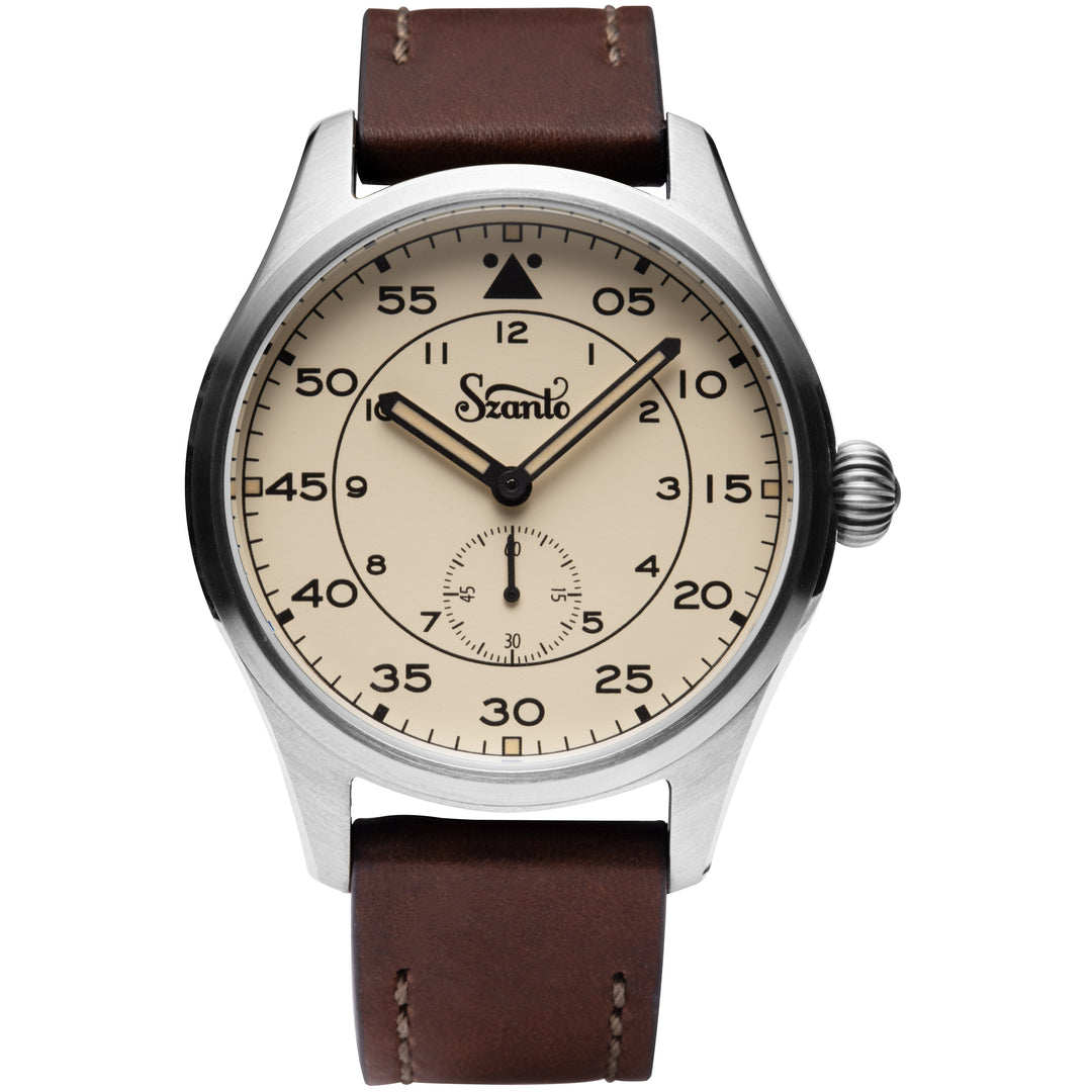 Heritage Aviator 2750 Series SS/Ivory/Brown | Creme Dial