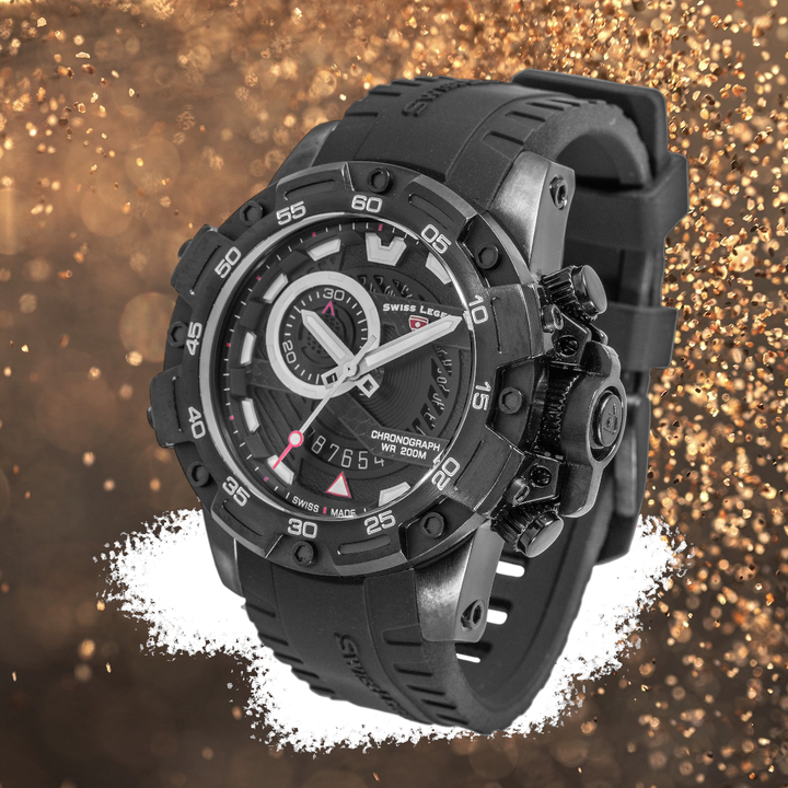 Orca Chronograph Black Dial / Black Strap | Black Dial