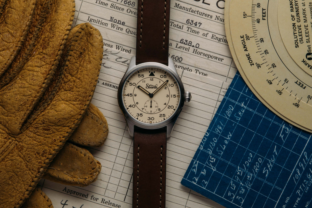 Heritage Aviator 2750 Series SS/Ivory/Brown | Creme Dial