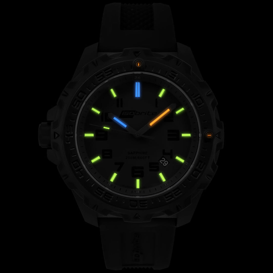 Eclipse w/ 9:00 crown T100 Tritium | Black Dial