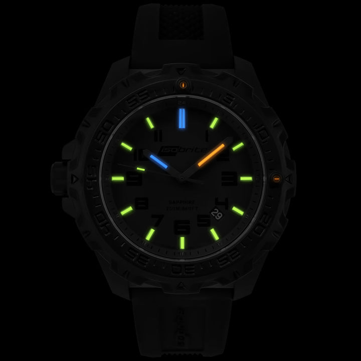 Eclipse w/ 9:00 crown T100 Tritium | Black Dial