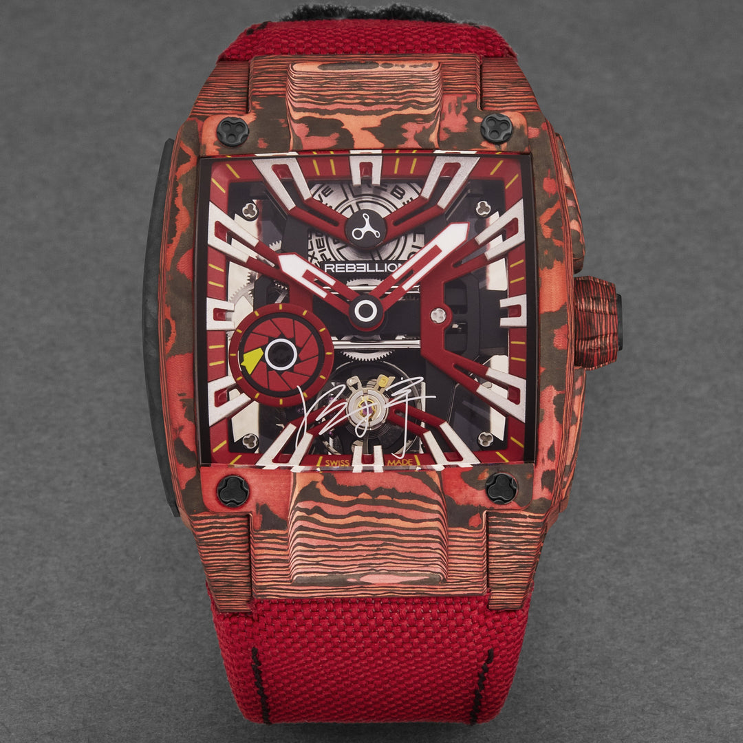 Re-Volt RBREV3H.CA.GZH / Red Skeletonized | Red Skeletonized Dial