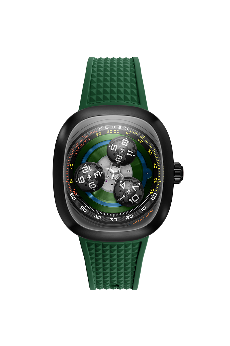 Tri-star Orbit Automatic Limited Edition Green / Rubber | Green Dial