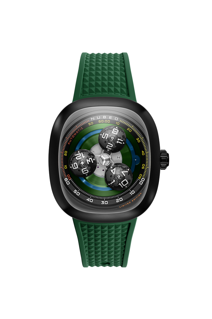 Tri-star Orbit Automatic Limited Edition Green / Rubber | Green Dial