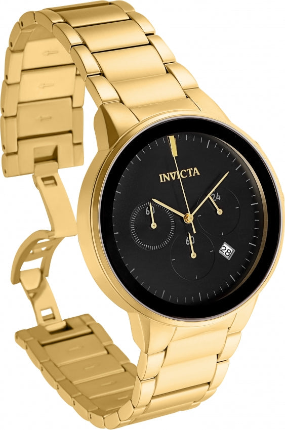 Specialty Chronograph Black Dial / Gold-Tone Stainless Steel Bracelet Black Dial