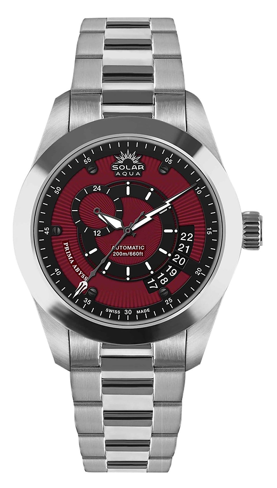 Prima Abyss Burgundy Dial Burgundy Dial
