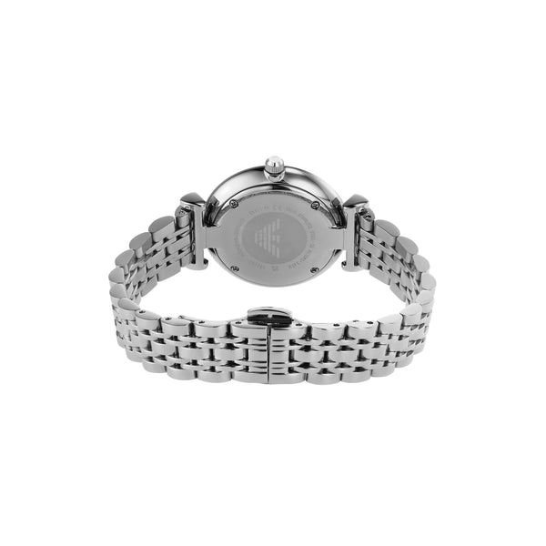 Gianna T-bar Crystal Pave Silver Dial / Stainless Steel Bracelet Silver Dial