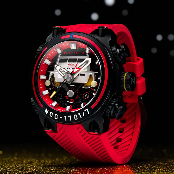 Deimos Chronograph Star Trek Galileo Limited Edition | Red Dial