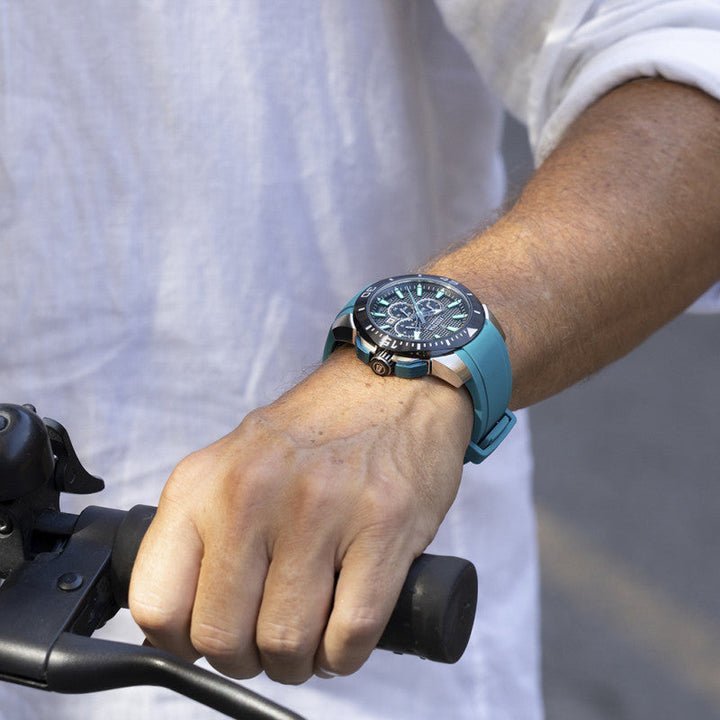Chrono Bike Black / Rubber Black Dial