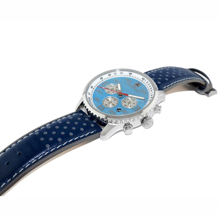 Aureum Silvertone/ Blue | Blue Dial