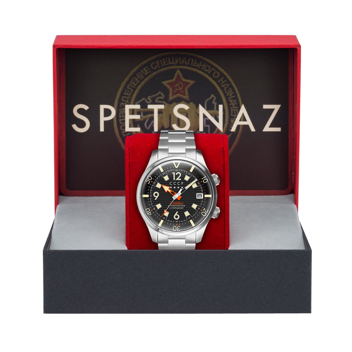 Spetsnaz Automatic Silver / Black Dial | Black Dial