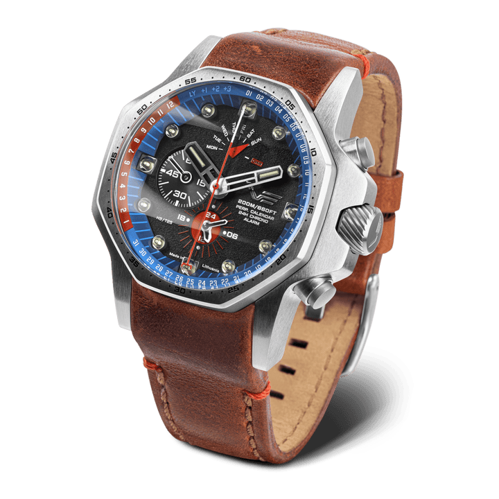 ATOMIC AGE OPPENHEIMER Blue/Leather | Blue Dial