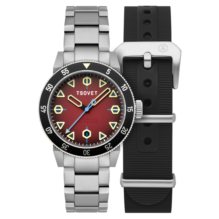 JMT - DW Global Explorer II Red / Stainless Steel | Red Dial