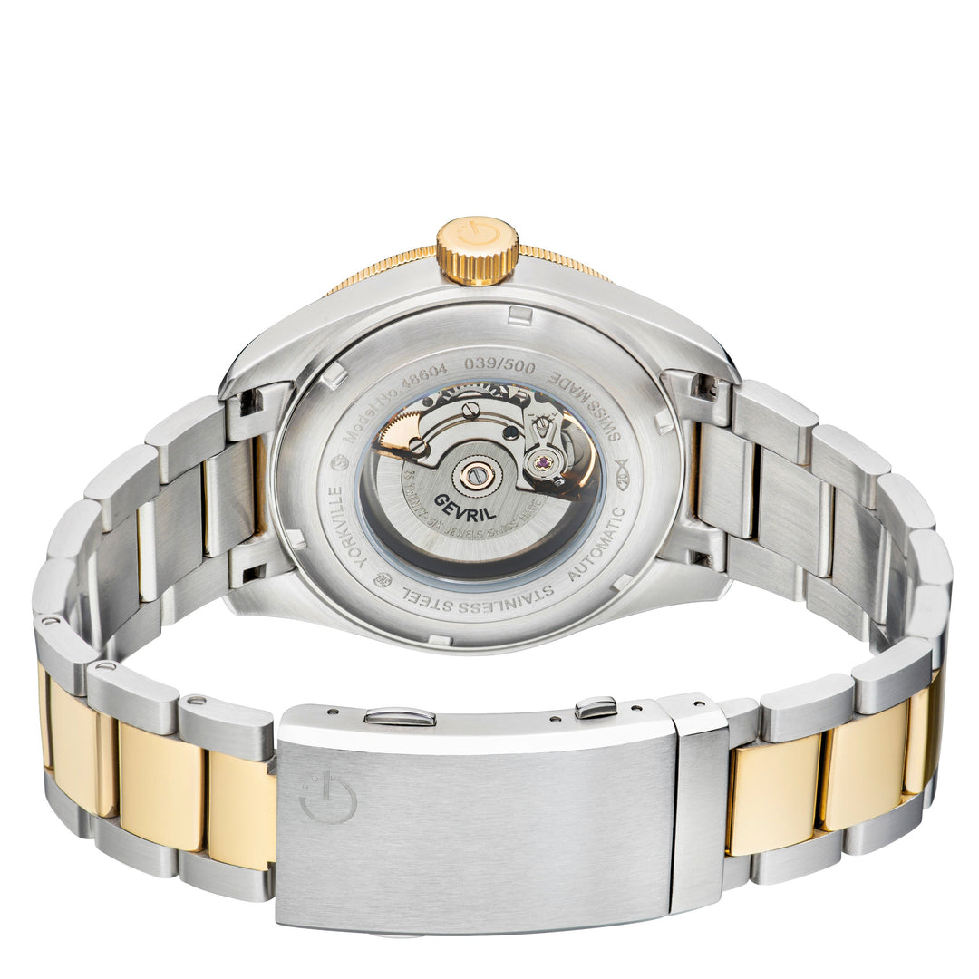 Yorkville Gevril Yorkville Blue Dial Sellita SW200 Swiss Automatic Unidirectiona