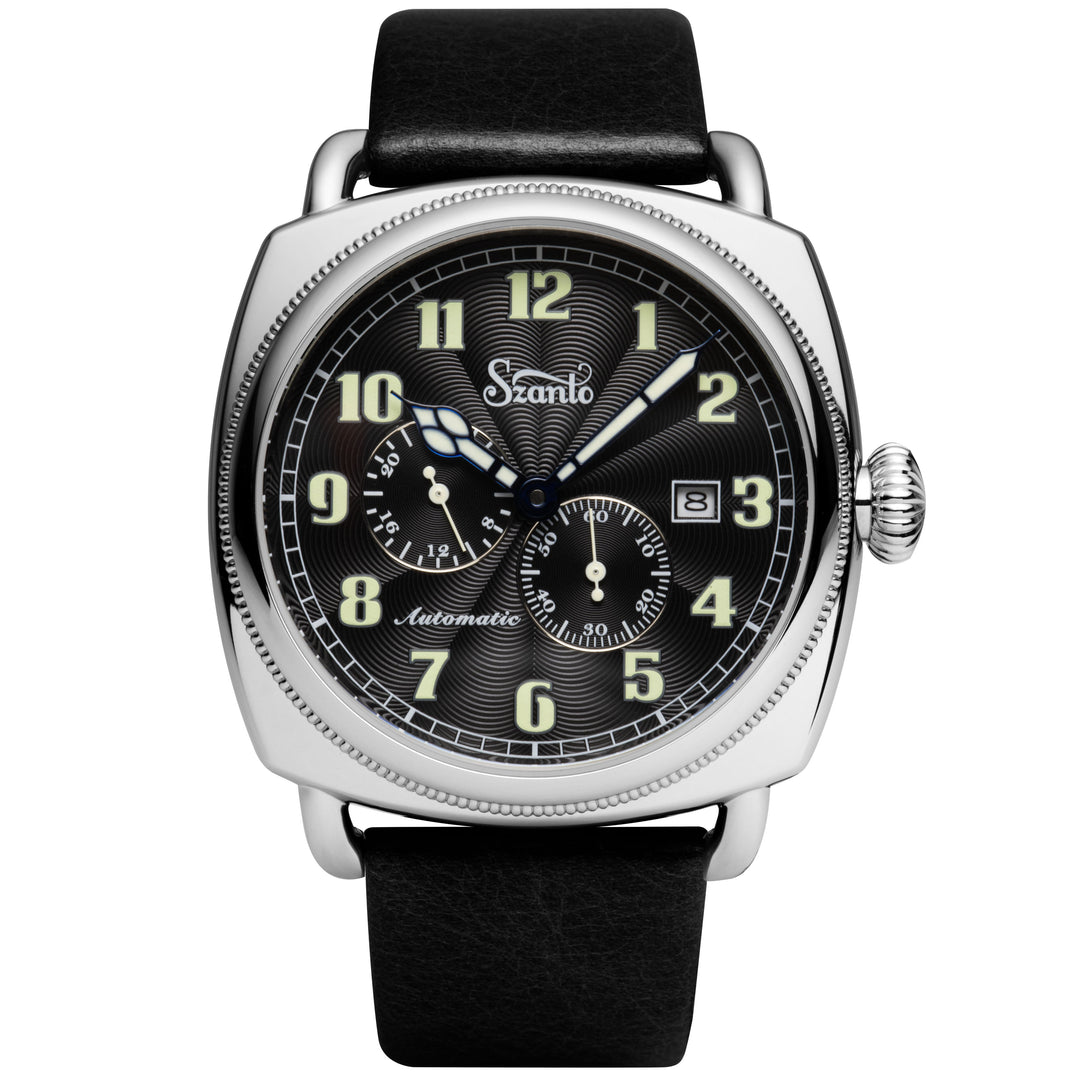 Officer's Coin Automatic Steel/Black/Black | Black Dial