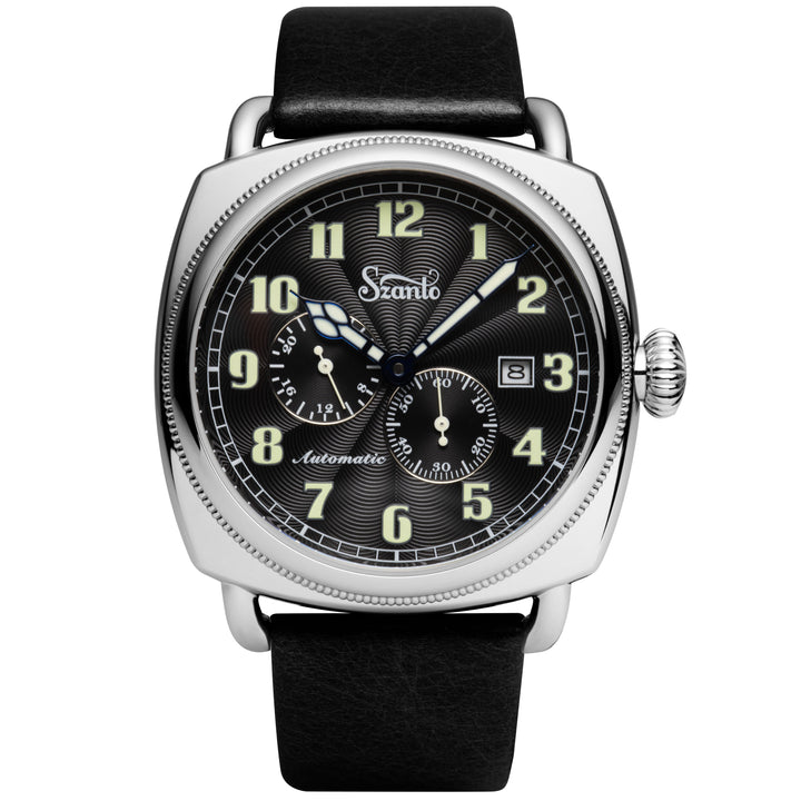 Officer's Coin Automatic Steel/Black/Black | Black Dial