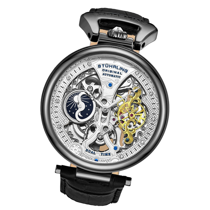 Legacy 3920 Black/Leather | Silver Dial