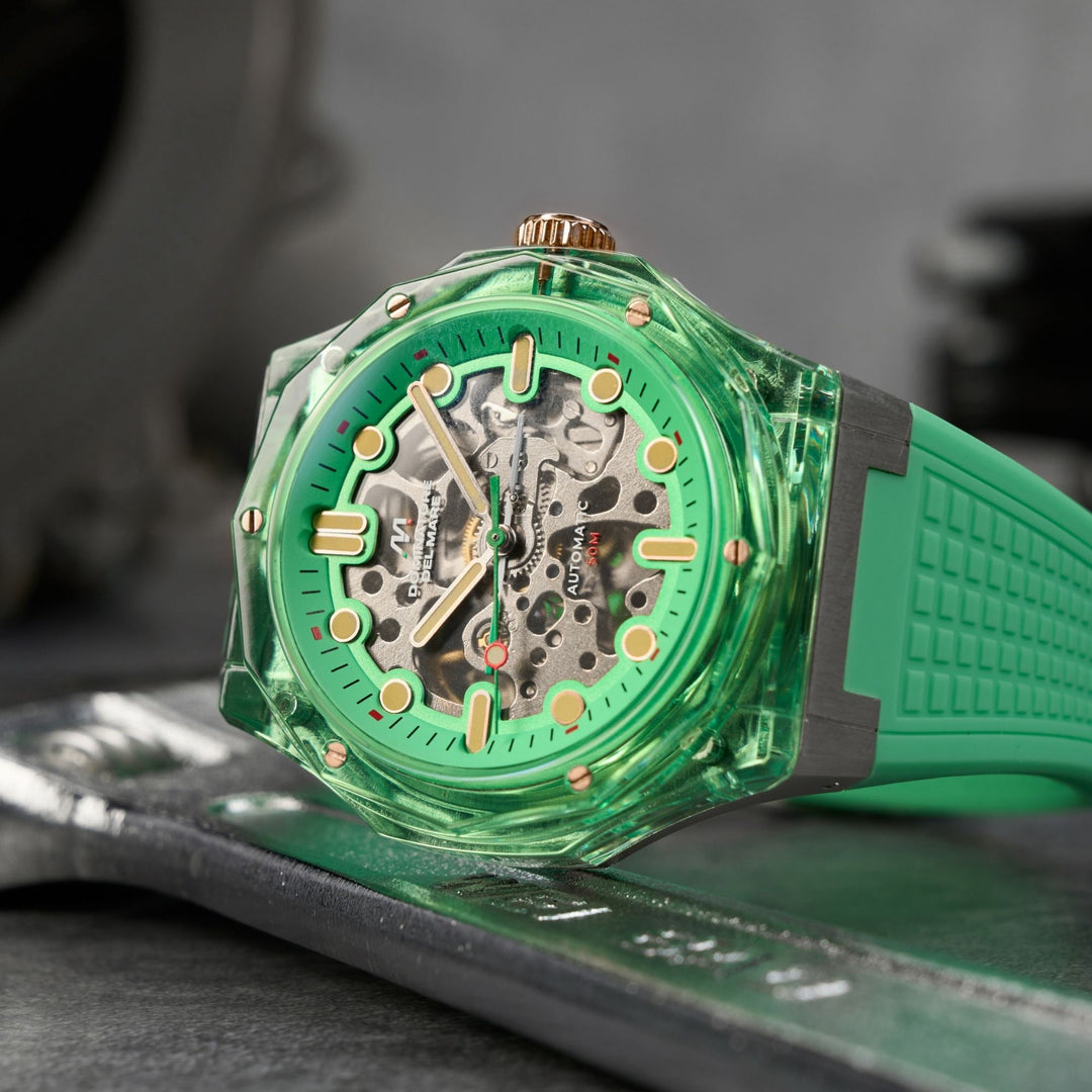 Ravello Automatic Green / Silicone | Green Dial
