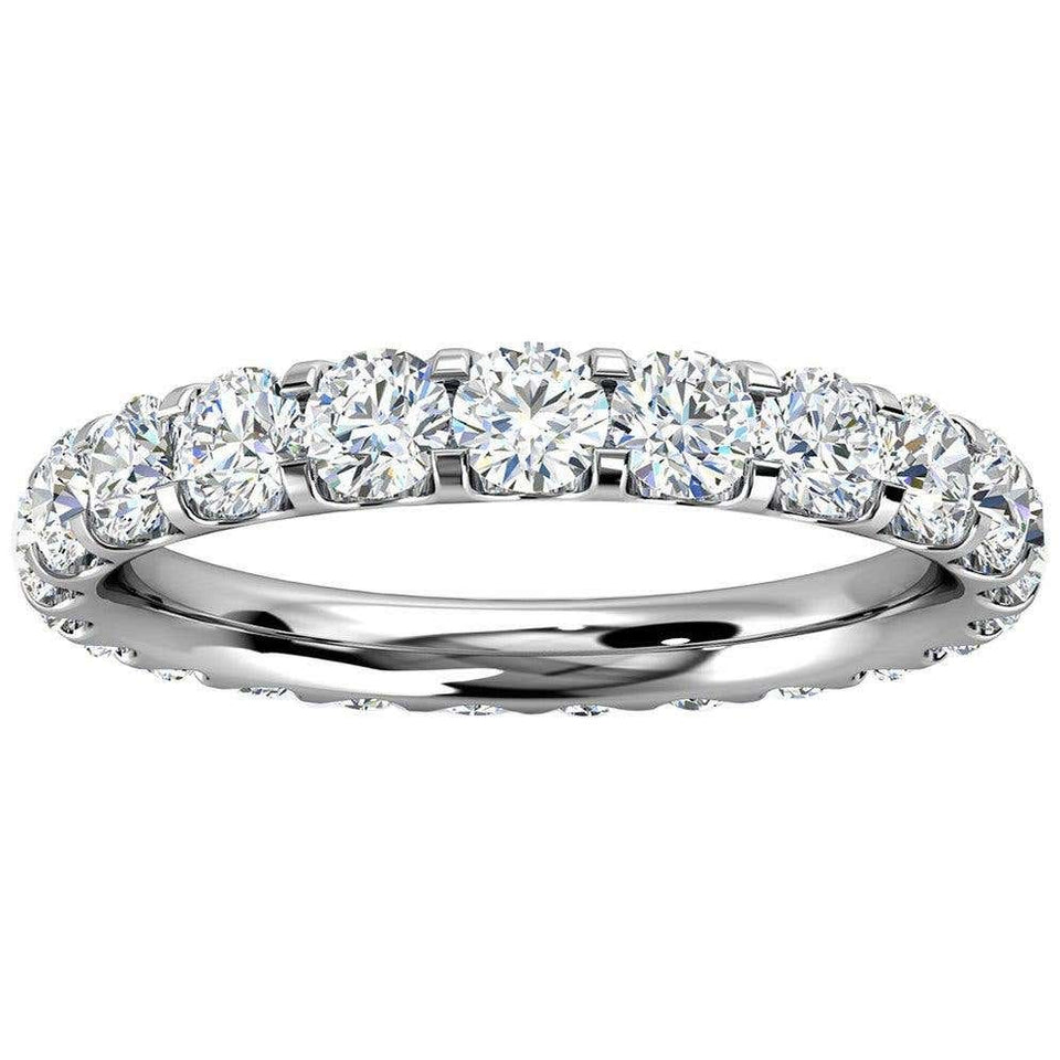 14K White Gold 1.50ctw Viola Petite Eternity Micro-Prong Diamond Ring