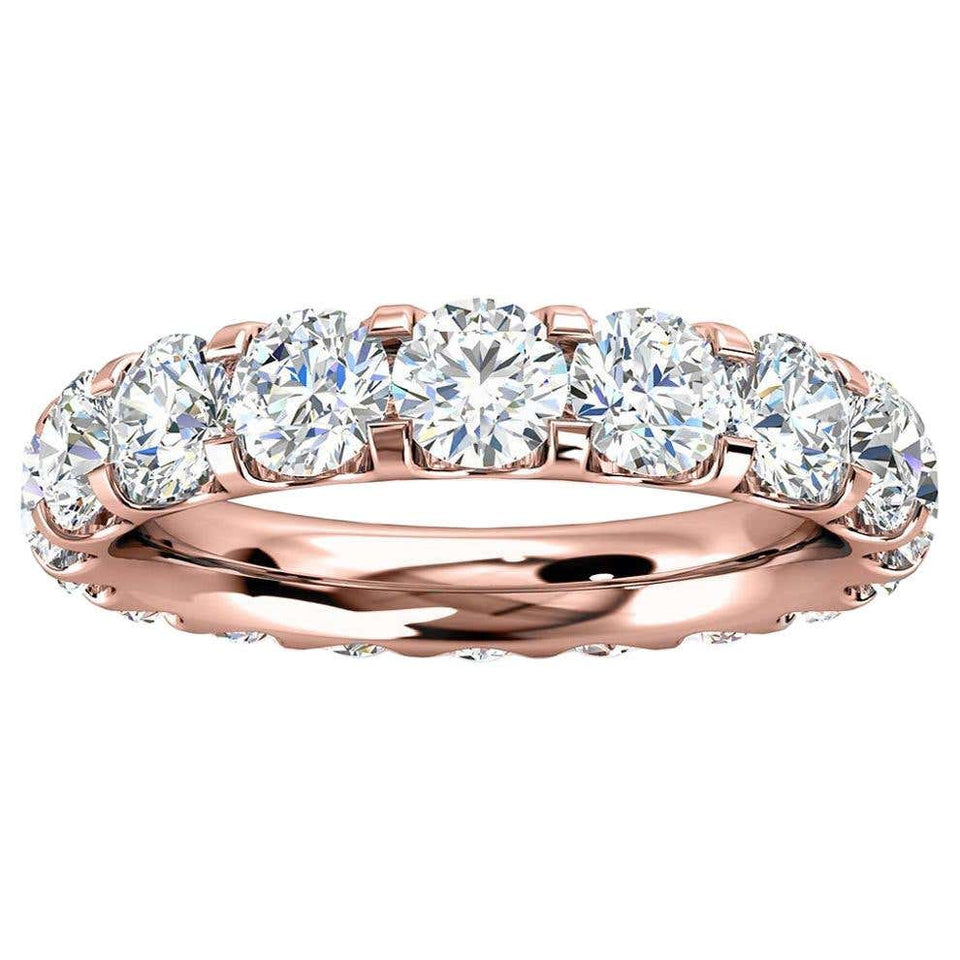 14K Rose Gold 3.00ctw Viola Petite Eternity Micro-Prong Diamond Ring