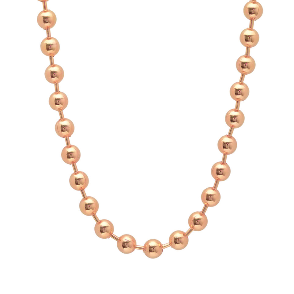 5 Bead Chain Rose Gold