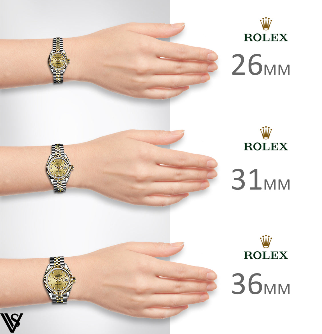 Rolex - Stainless Steel and Yellow Gold Datejust 26mm - Diamond Bezel - Gunmetal Grey Diamond Dial - Jubilee Bracelet