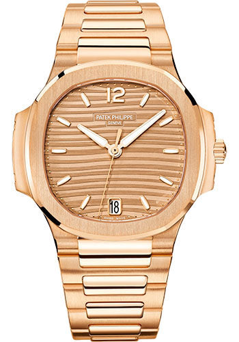Patek Philippe - Nautilus 35mm - Rose Gold - Ladies Automatic - 35.2 mm - Rose Gold - Golden Brown Opaline Dial
