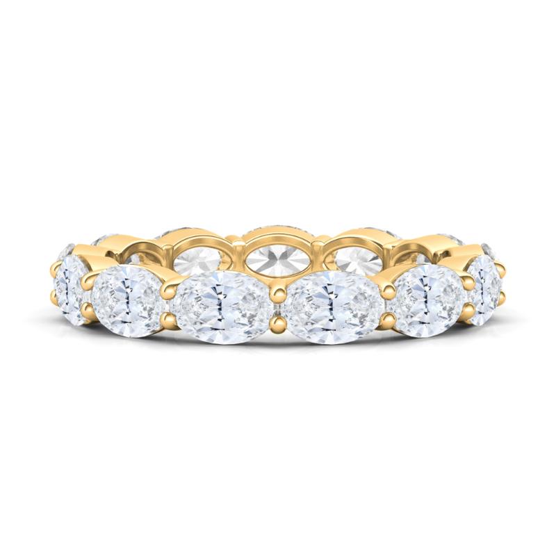 East-West Oval Eternity Ring