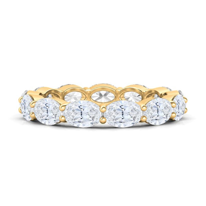 East-West Oval Eternity Ring