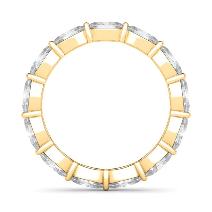 East-West Oval Eternity Ring