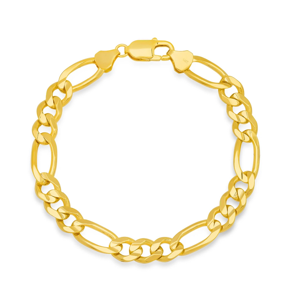 8mm 14k gold figaro chain discount