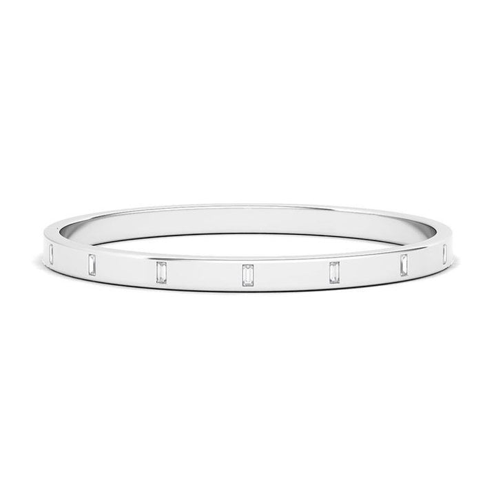 Baguette Diamond Distance Bangle