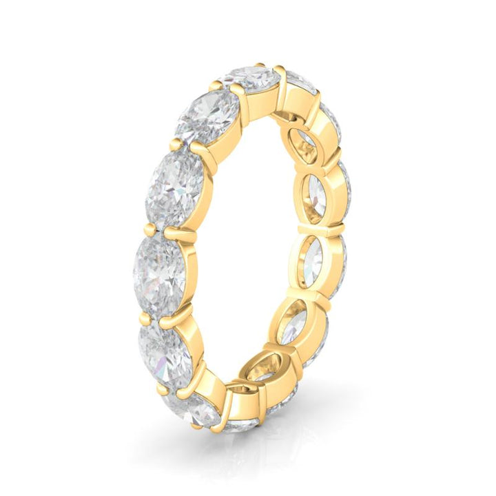 East-West Oval Eternity Ring