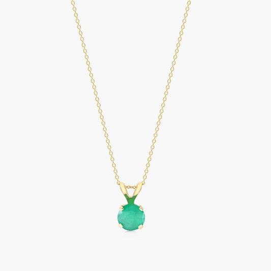 Emerald Rabbit Ear Necklace