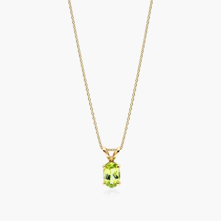 Peridot Rabbit Ear Necklace