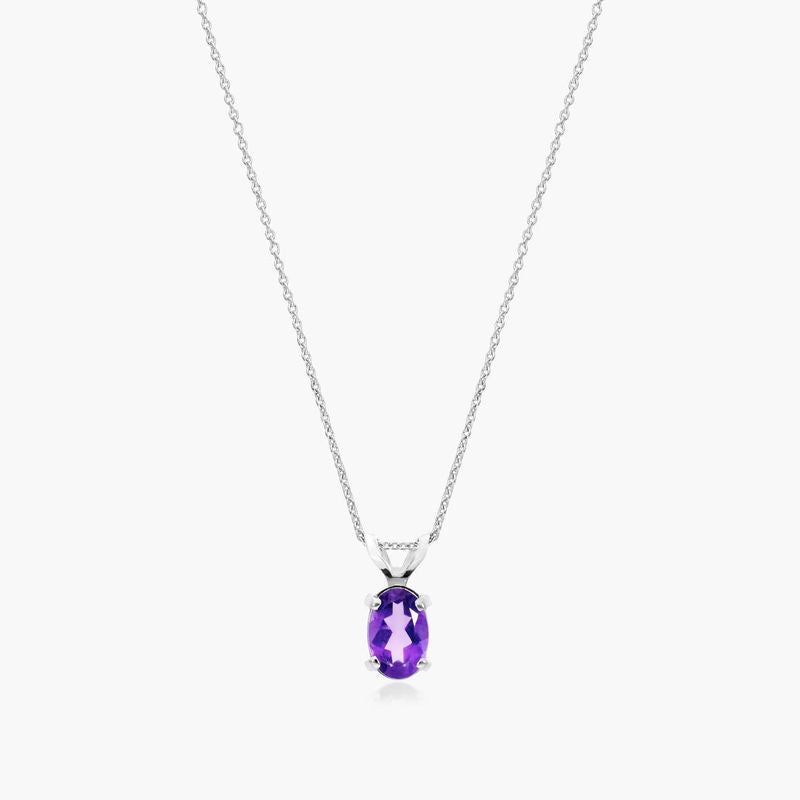 Amethyst Rabbit Ear Necklace