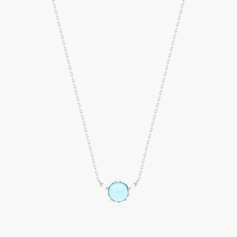 Beaded Blue Topaz Necklace