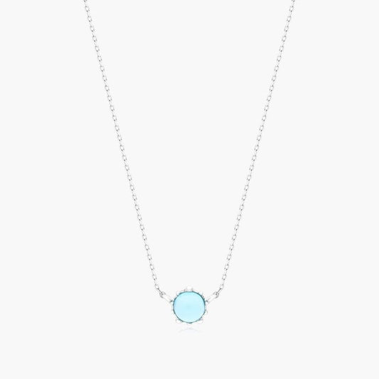 Beaded Blue Topaz Necklace