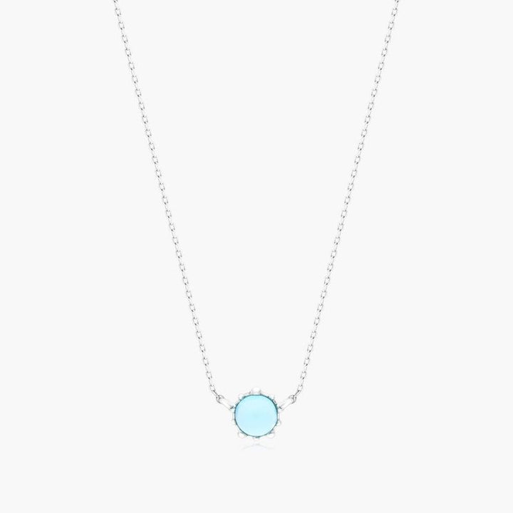 Beaded Blue Topaz Necklace