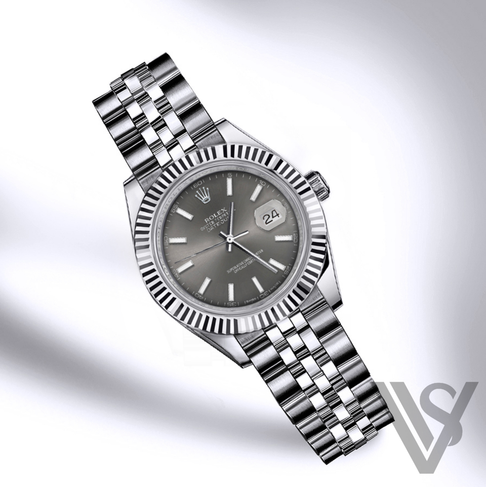 Rolex datejust 41mm stainless steel 126334 dark rhodium index on sale jubilee