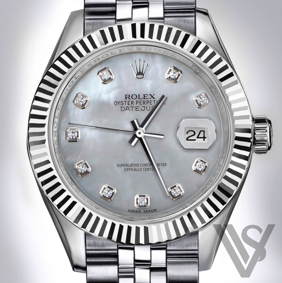Rolex datejust 41mm mother of pearl deals