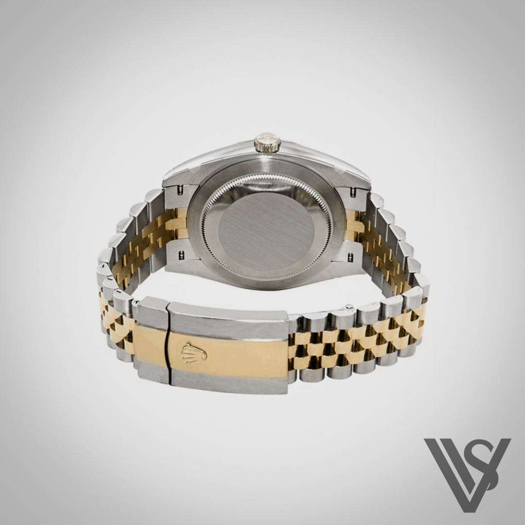 Rolex - Stainless Steel and Yellow Gold Datejust 41 - Fluted Bezel - Champagne Diamond Dial - Jubilee Bracelet