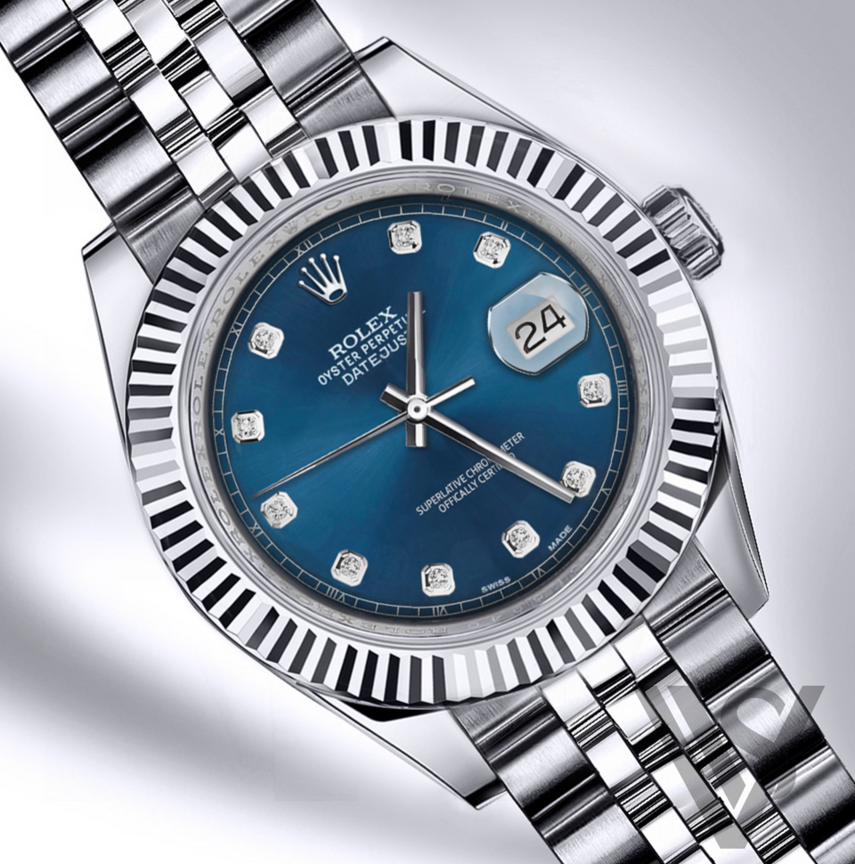 Rolex datejust 41mm sales blue dial jubilee bracelet