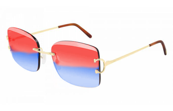 Cartier - CT0007RS - Gold Frame with Rocket Lenses